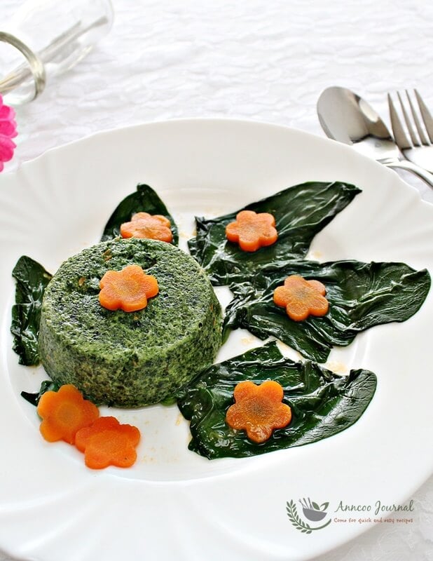 spinach timbale