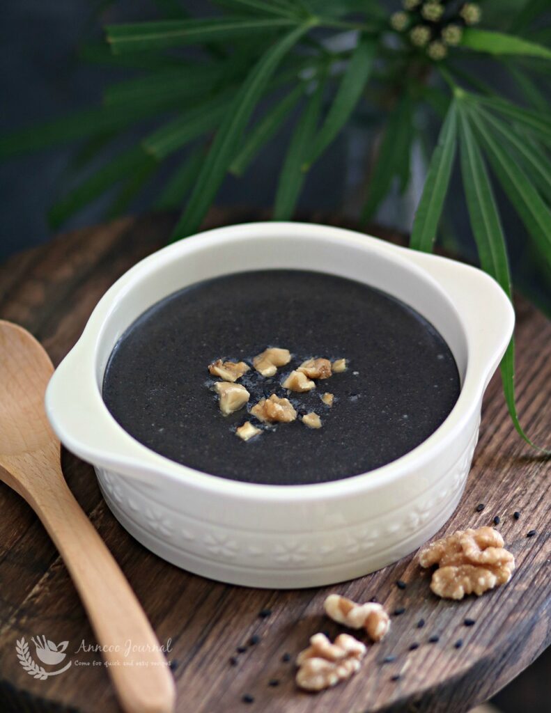 Black Sesame Soup 黑芝麻糊 Anncoo Journal