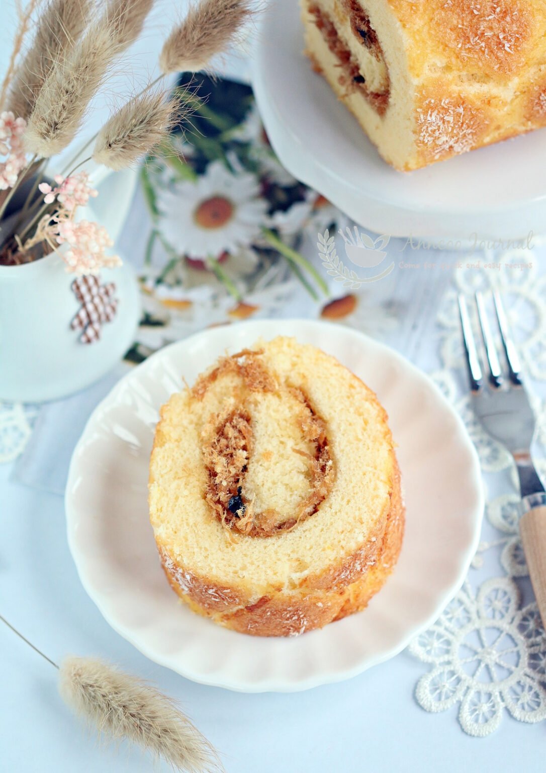 Meat Floss Roll Cake 贵妃蛋糕卷 Anncoo Journal