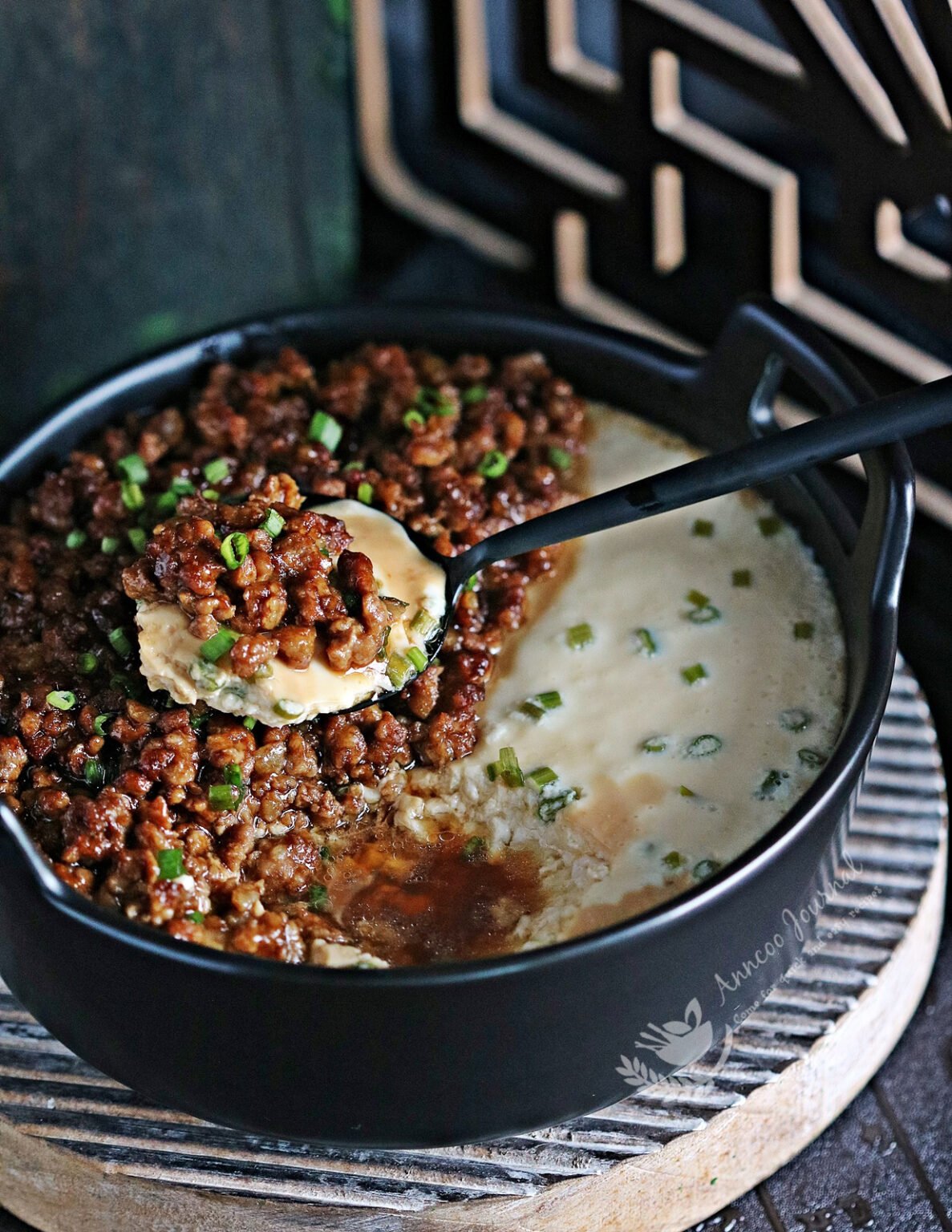 Steamed Egg Tofu with Minced Pork 肉末鸡蛋豆腐 Anncoo Journal